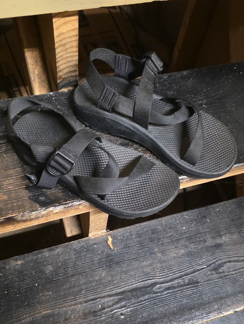 Chaco Men's Black Athletic Strap Sandals Size 9